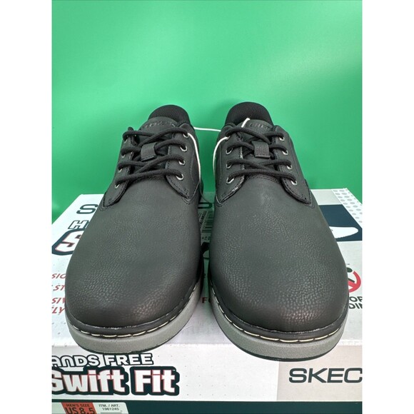 Skechers Hands Free Swift Fit Men’s 8.5 Black Waterproof Casual Lace Sneakers main image 13